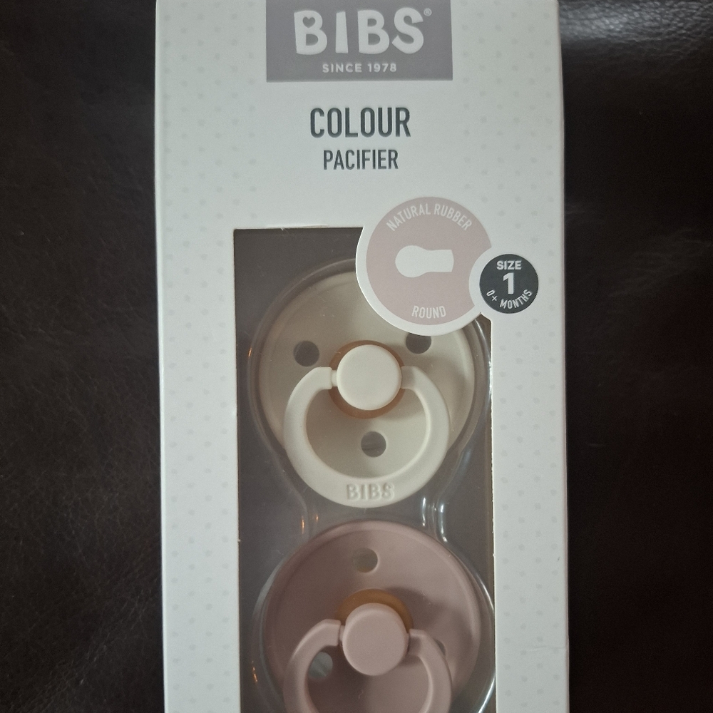 Natural Rubber Pacifier Set - Cream and Pink